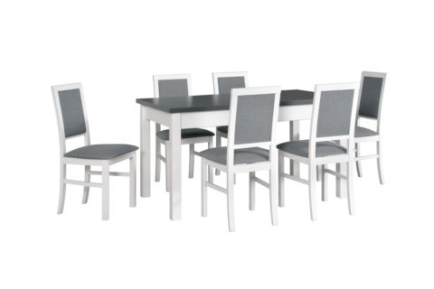 MODENA 1 biały-grafit, krzesła NILO 3 biały i (low res)